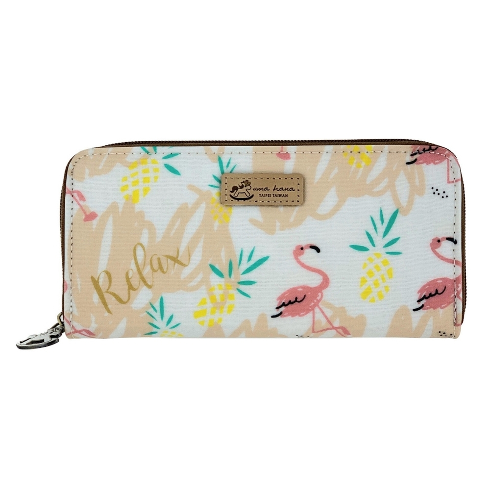 Waterproof Flamingo Long Wallet Fits Phone & Bills